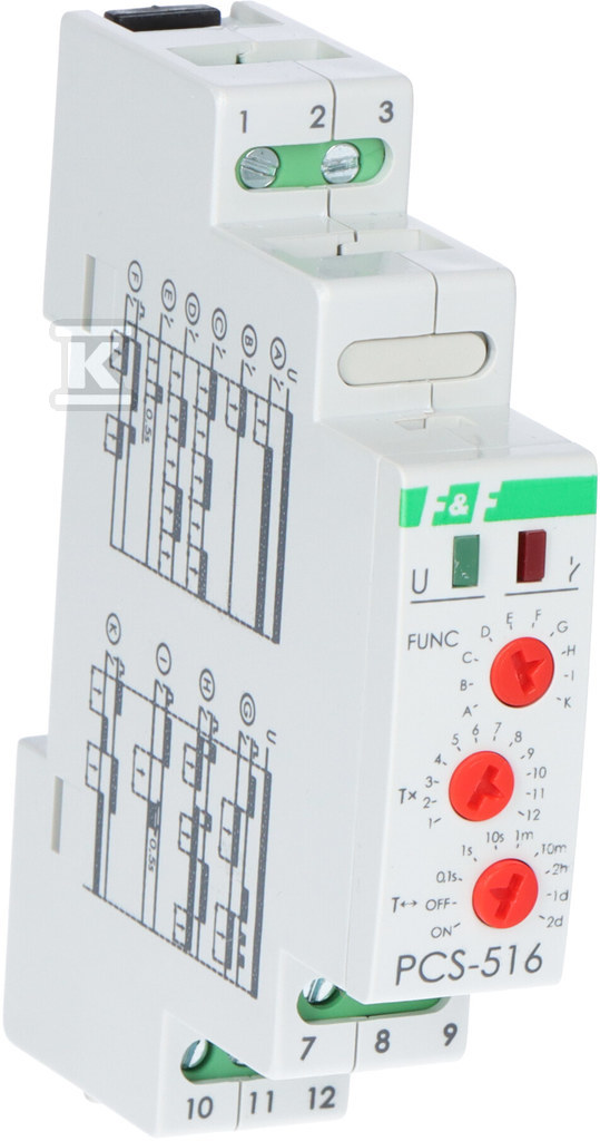 PCS-516 Releu de timp UNI zece functii, - PCS516UNI