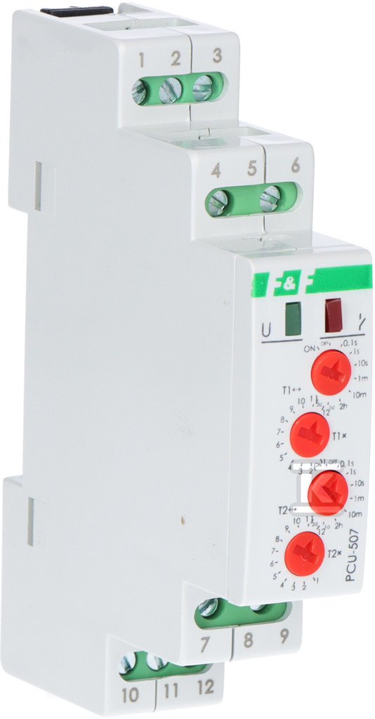 Releu de timp multifuncțional PCU-507, - PCU-507 230V