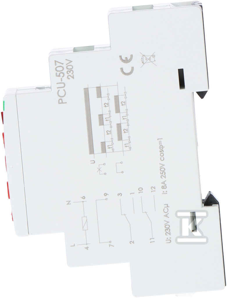 Releu de timp multifuncțional PCU-507, - PCU-507 230V