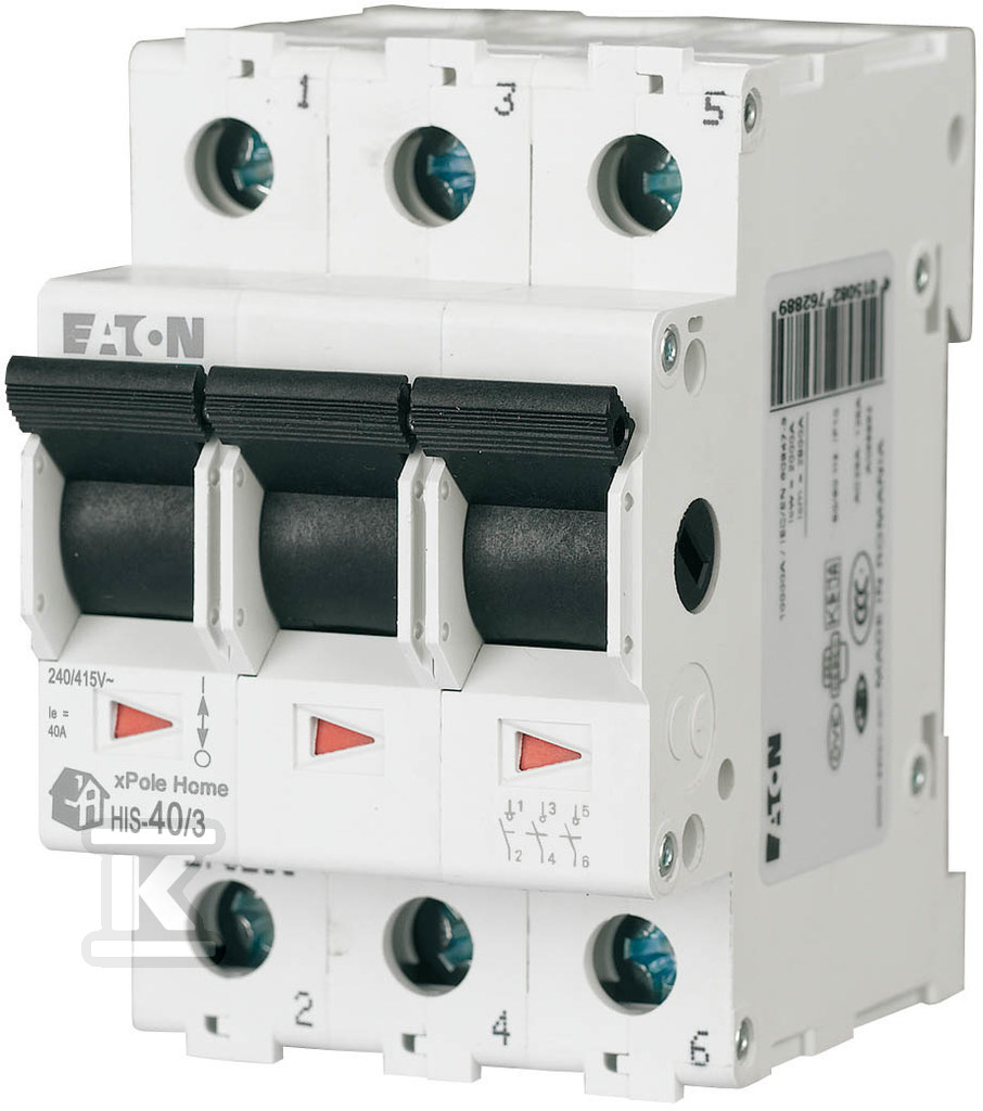 Main switch (isolating), 40A, 3-pole - 142818