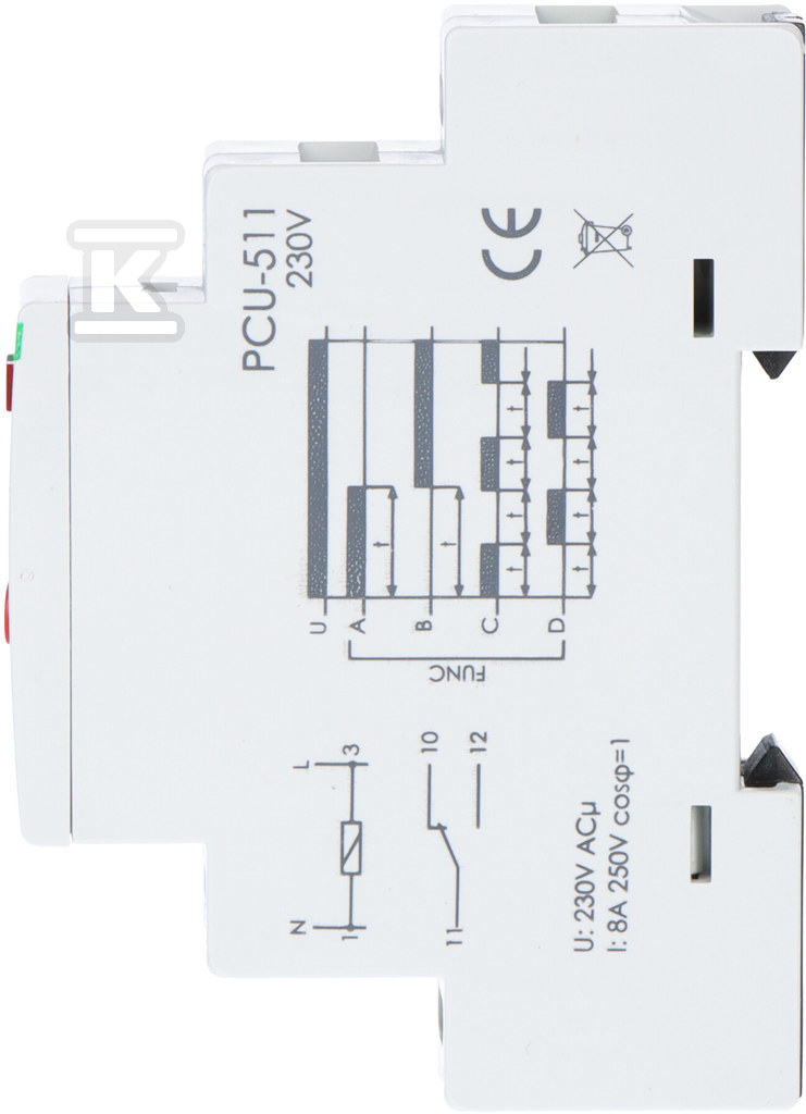 PCU-511 multifunkčné časové relé, - PCU-511