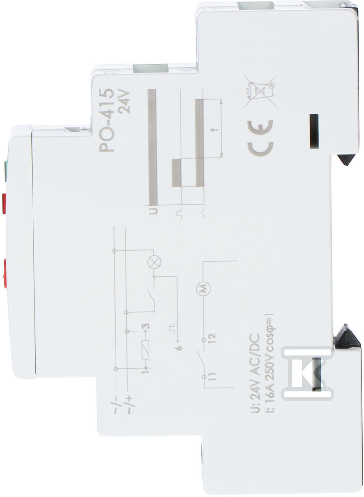 Časové relé PO-415 s oneskoreným - PO-415-24V