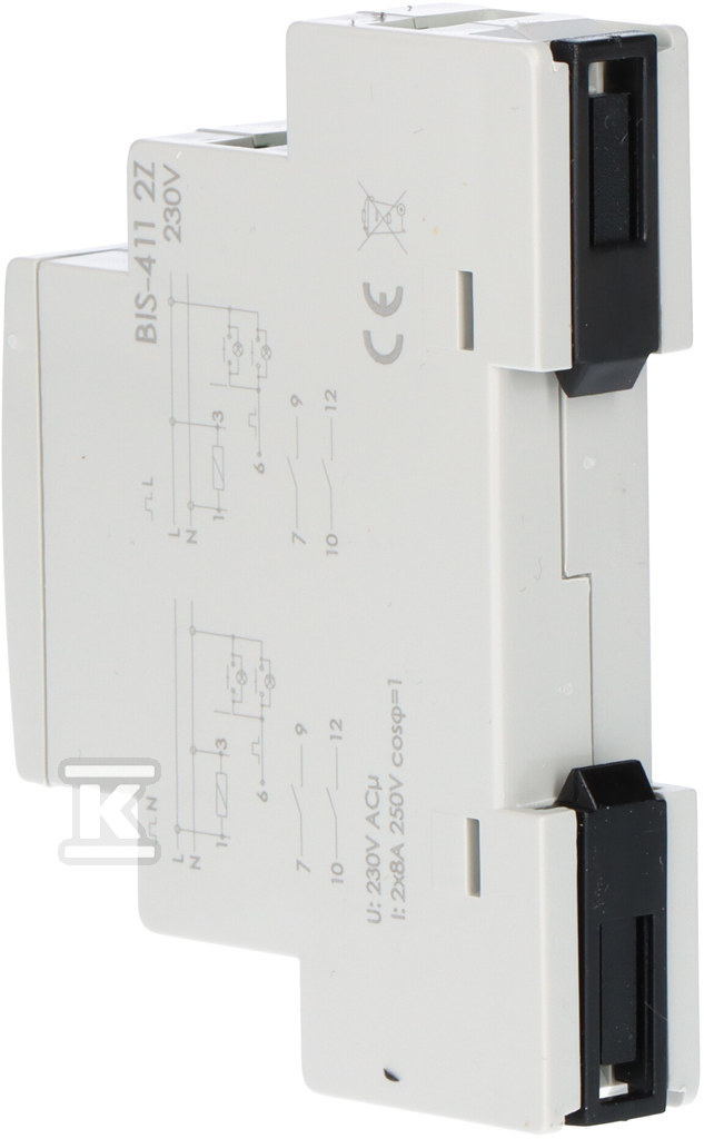 Реле бістабільне 230В 2НО, монтаж на - BIS-411-2Z
