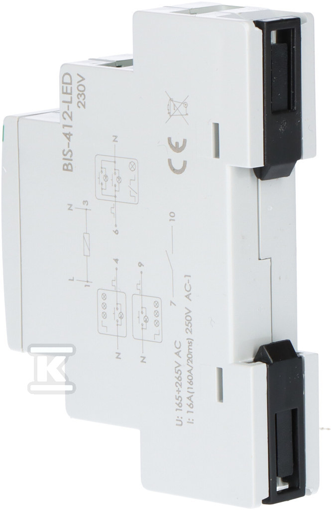 Grupni bistabilni relej, DIN šina, sa - BIS-412-LED