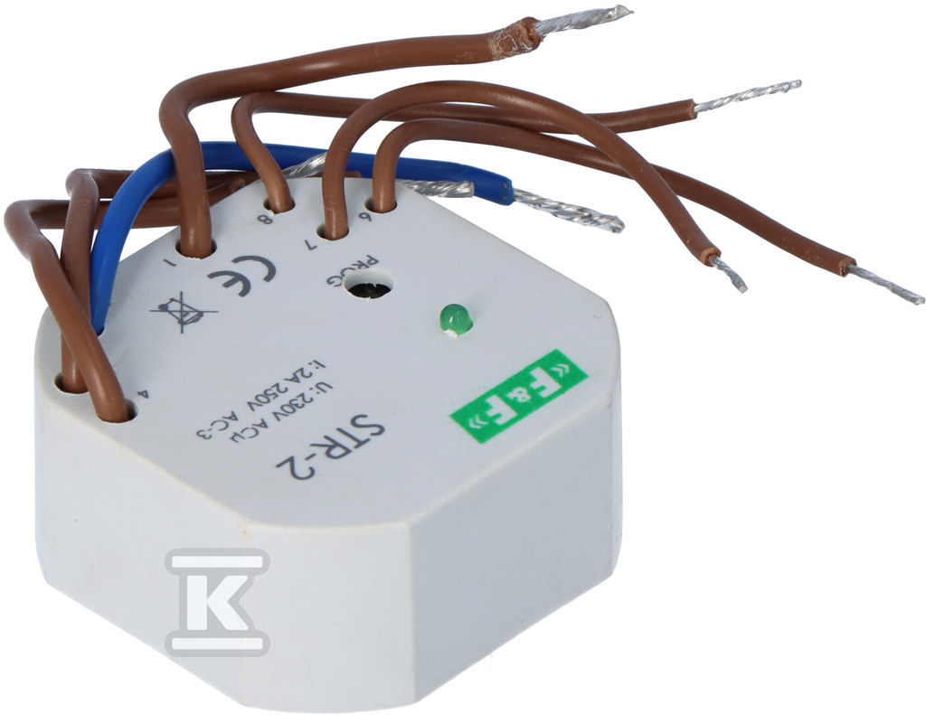 STR-2 egygombos redőnyvezérlő, Un=230V - STR-2