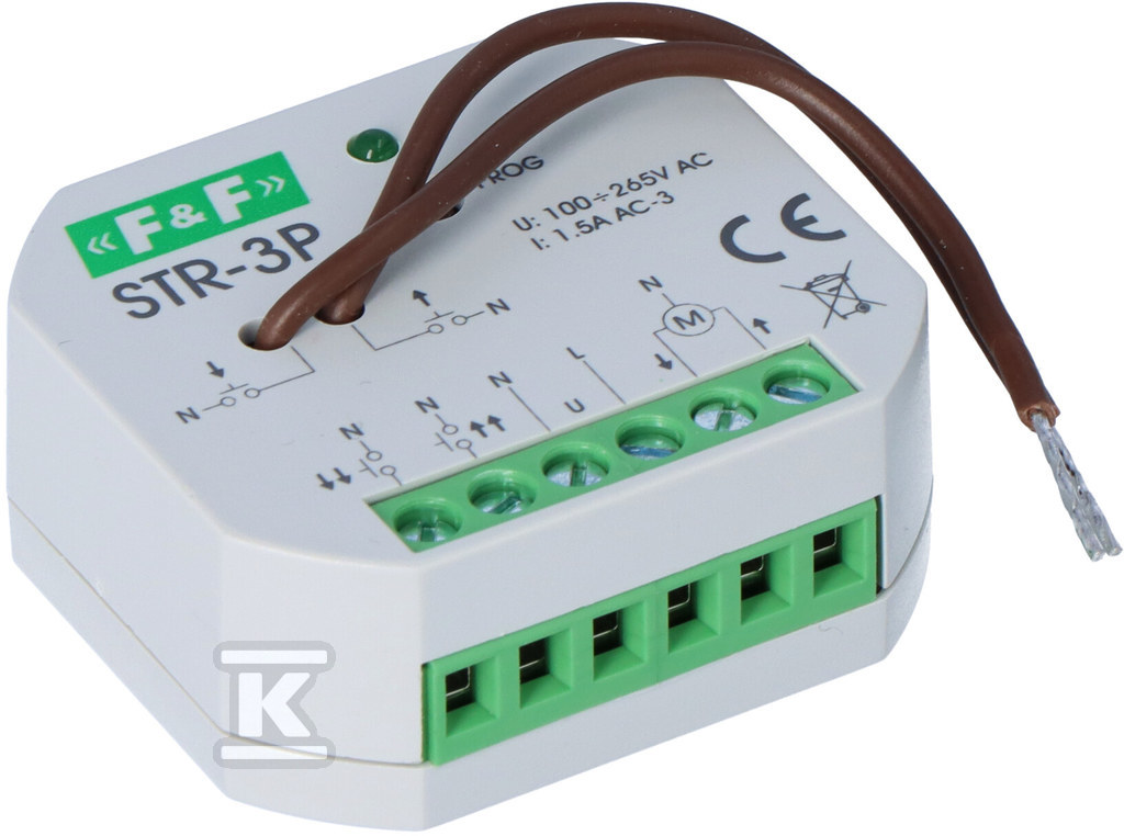 Roller shutter controller for AC motors - STR-3P