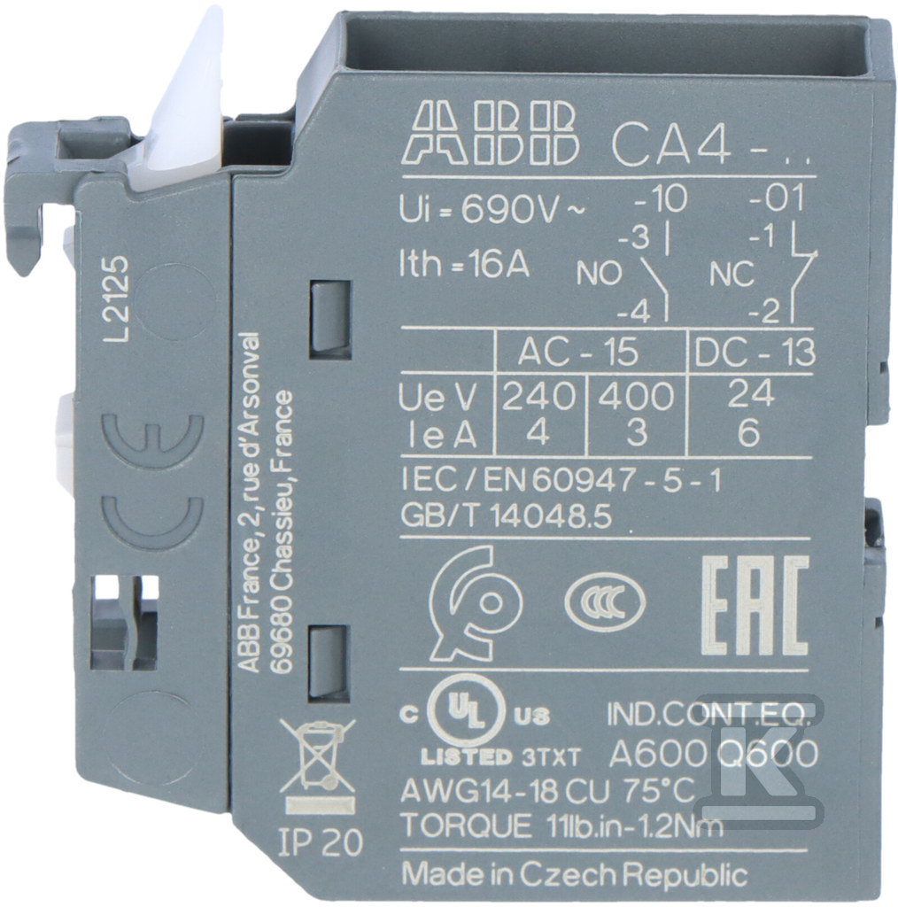 CA4-10 Auxiliary contact - 1SBN010110R1010