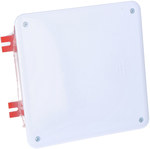 Flush-mounted box for the 208x208 lightning protection connector