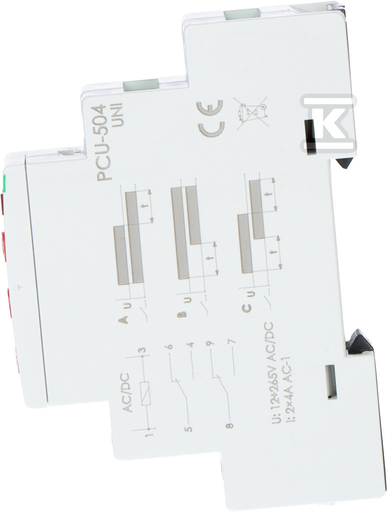 Releu de timp cu rezervă după pană de - PCU-504UNI