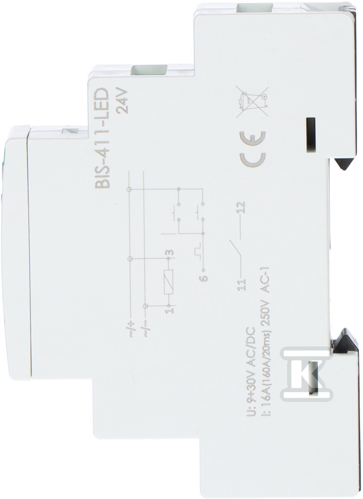 Bistable relay, for DIN rail, with - BIS-411-LED-24V