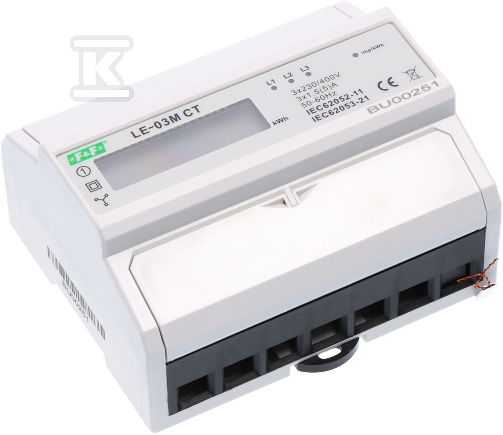 MODBUS RS-485 villanyóra - háromfázisú - LE-03M