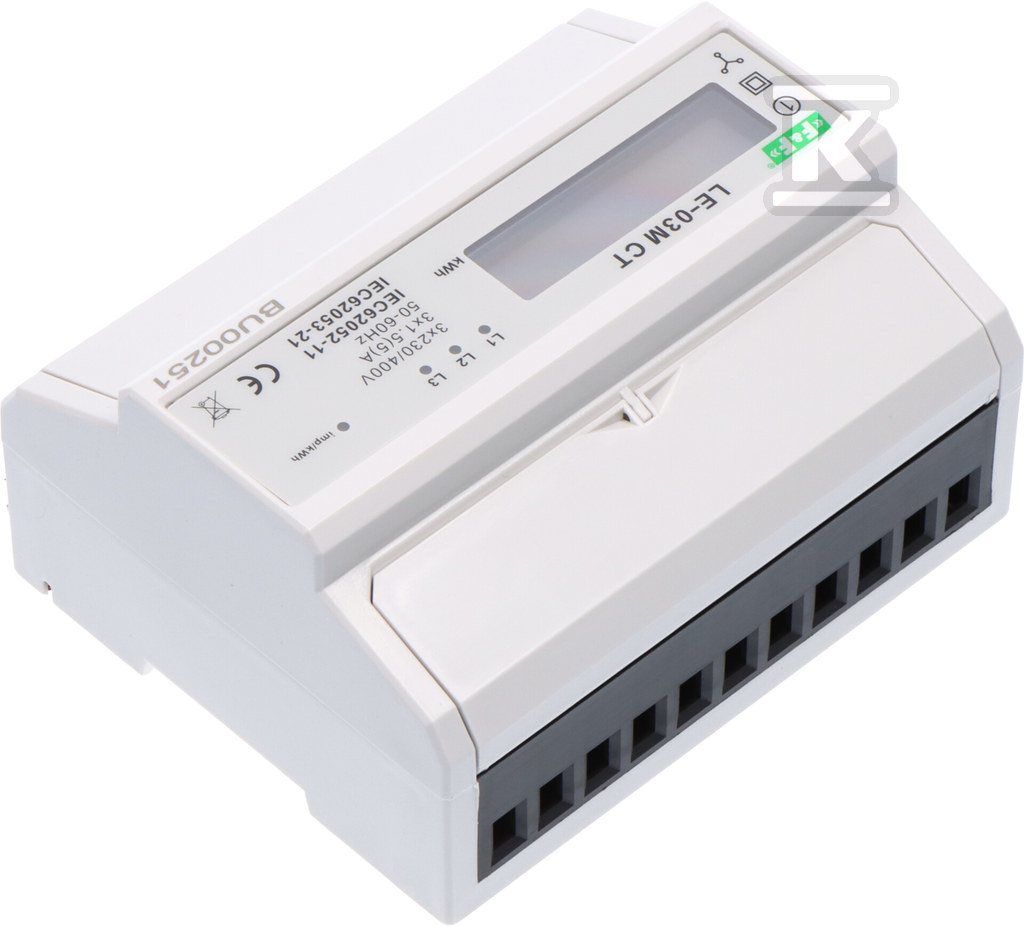 Elektromer MODBUS RS-485 - trojfázový - LE-03M