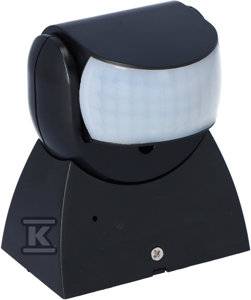 DR-04B PIR motion detector, black IP65 - DR-04B