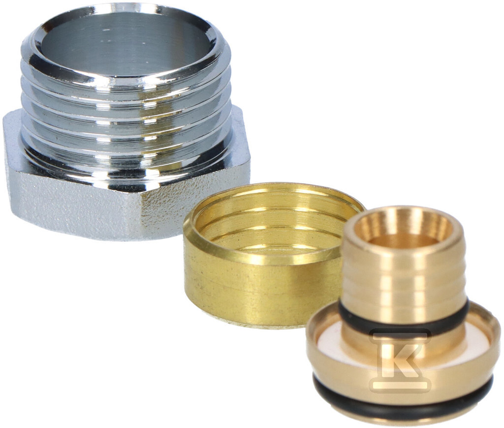 Chrome plated compression fitting, GZ - 013G4200