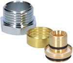 Chrome plated compression fitting, GZ 1/2", pipe type: alupex, pipe size: 16x2