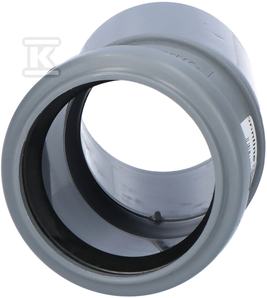 PP elbow for internal sewage 50/15 gray - CCP652