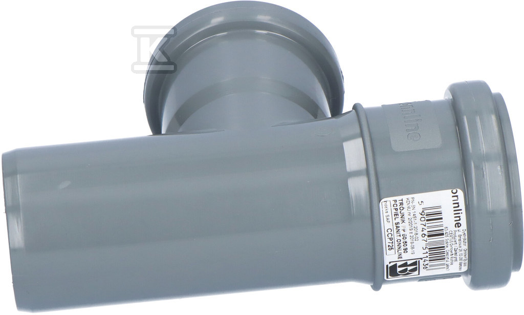 PP-HT 50x50/90 Sanitär-T-Stück, für - CCP725