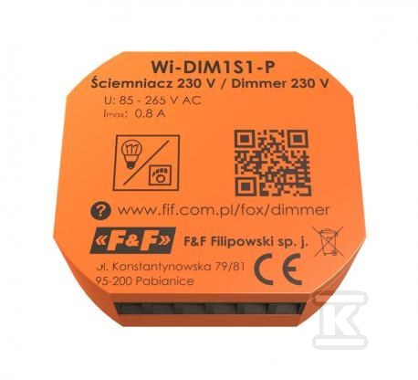 DIMMER FOX Wi-Fi 230V ILUMINARE DIMMER - WI-DIM1S1-P