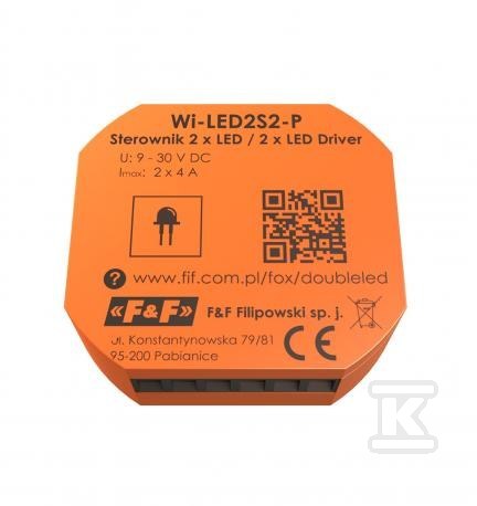 2 CHANNEL LED LIGHTING DRIVER 12/24V - WI-LED2S2-P