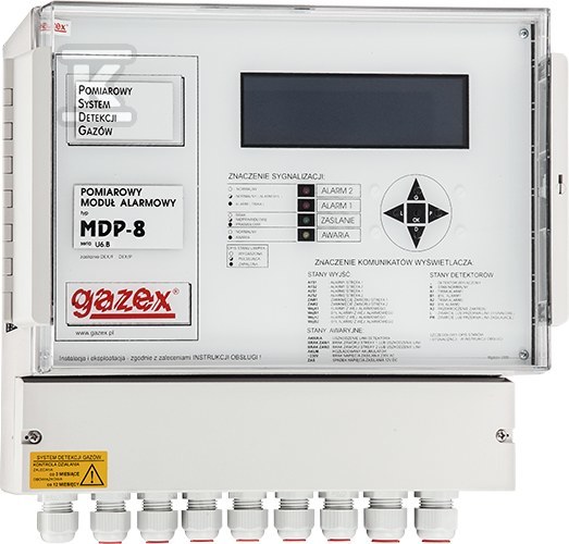 Modul alarmu merania MDP-8/M 8 vstupov, - MDP-8/M