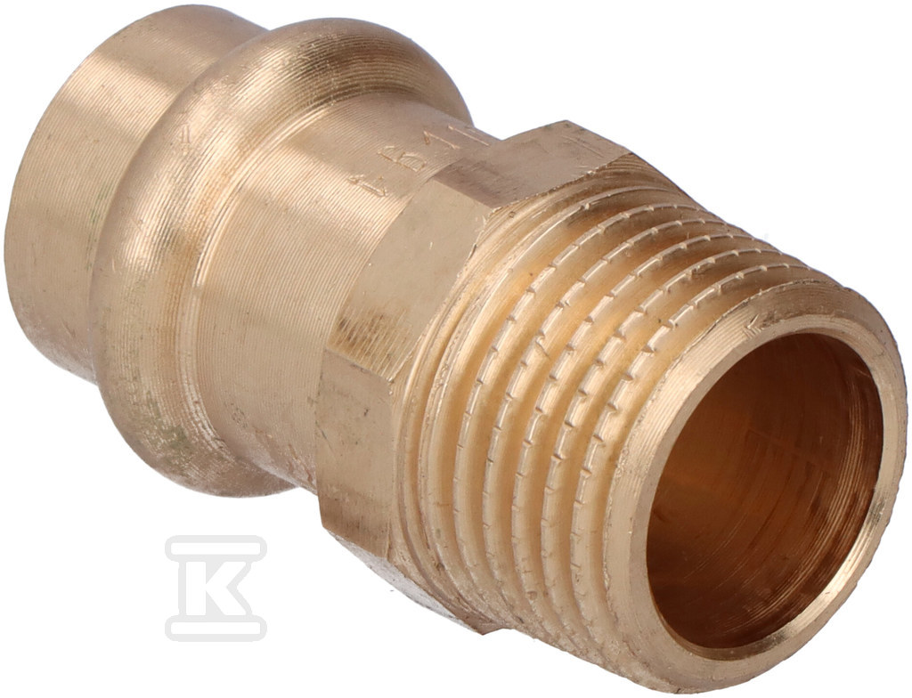 Adapter nazuvica, GZ, 15x1/2 bronza B - P4243G01504000