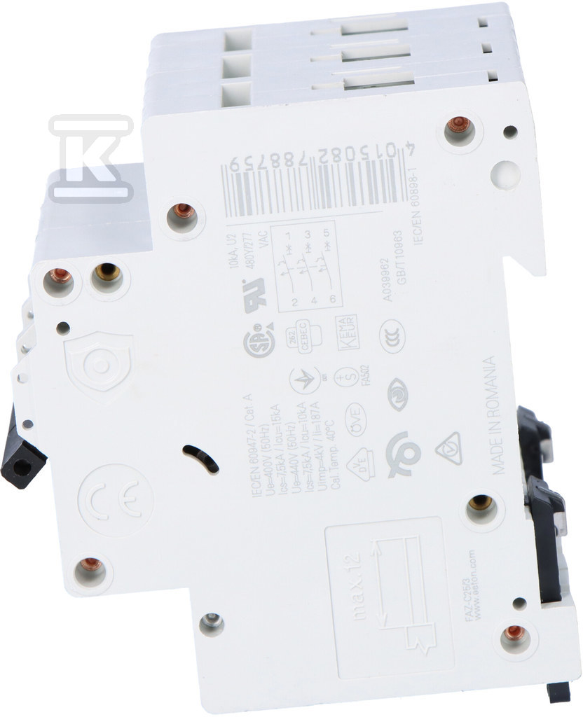 3-pole 15kA series miniature circuit - 278875