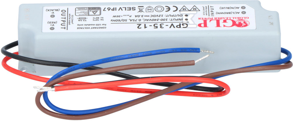 GLP LED power supply 12V 3A 35W - GPV-35-12