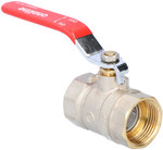 Standard nickel plated ball valve with a gland, PN16, 1 "PN16 with steel lever, N-N version, 16 bar/120C