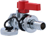 Drain-filling valve with lever knob 1/2",16 bar with ASAG and against