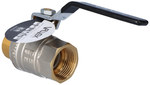 Nickel-plated ball valve with a gland and a steel lever (DSt) (version N-W) TRYTON 1 "