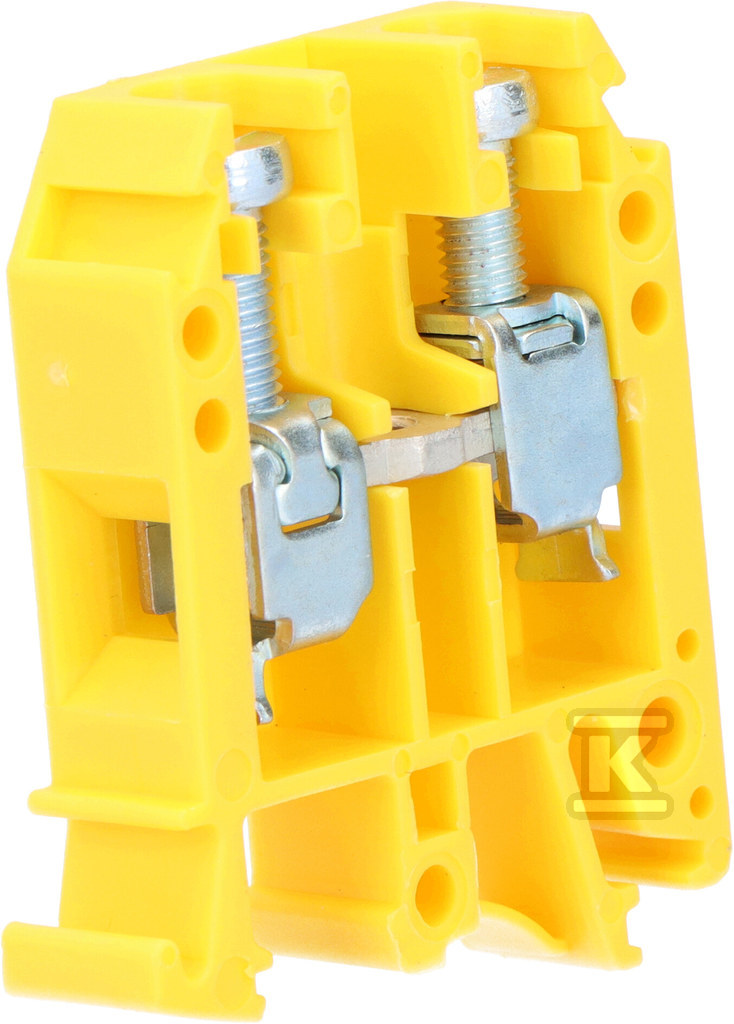 Threaded terminal block ZUG-G16, yellow - A11-0371