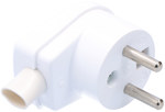 Angled plug with / u WB-6/W-7 white