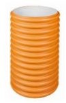 PP pipe, shaft / rising DN/ID 400x3000mm SN4, corrugated two-layer socketless, orange color (Diamir 400K well)