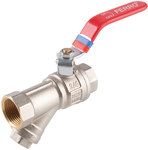 Ball valve unbuttoned with lever, with filter, 1/2", F-Power