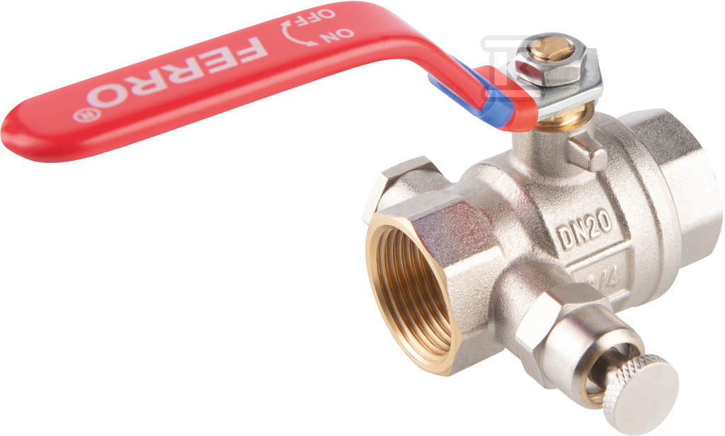 Lever ball valve with air vent and - KFPO2