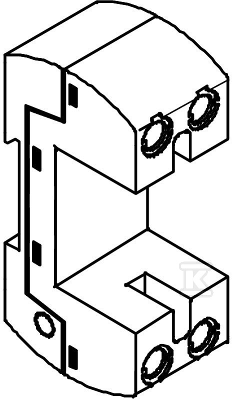 Podstawa ogranicznika typ MC 50-B U VDE - 5096839