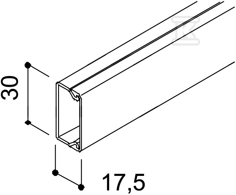 Typ instalačního kanálu WDK15030RW /2m/ - 6191010