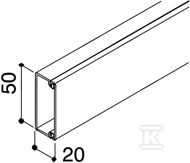 Tip instalacionog kanala VDK20050RV - 6168736