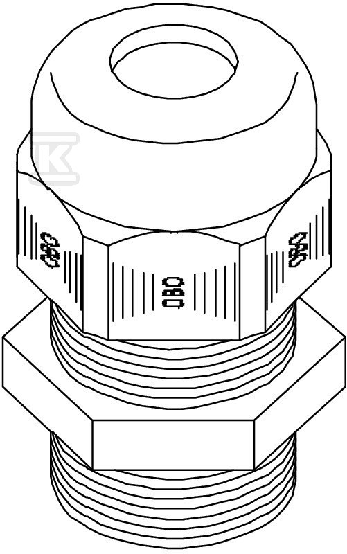 Dławik kablowy typ V-TEC PG9 LGR - 2024713