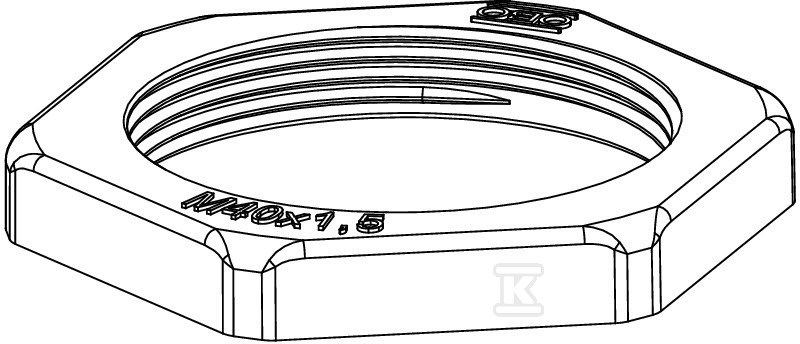 Kontrnakrętka typ 116 M40 LGR PA - 2048957