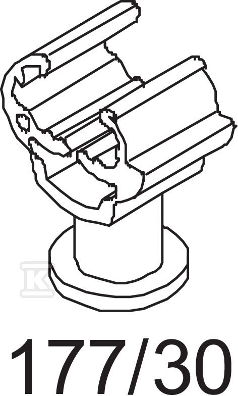 Držiak kábla typ 177 30 M8 - 5207460