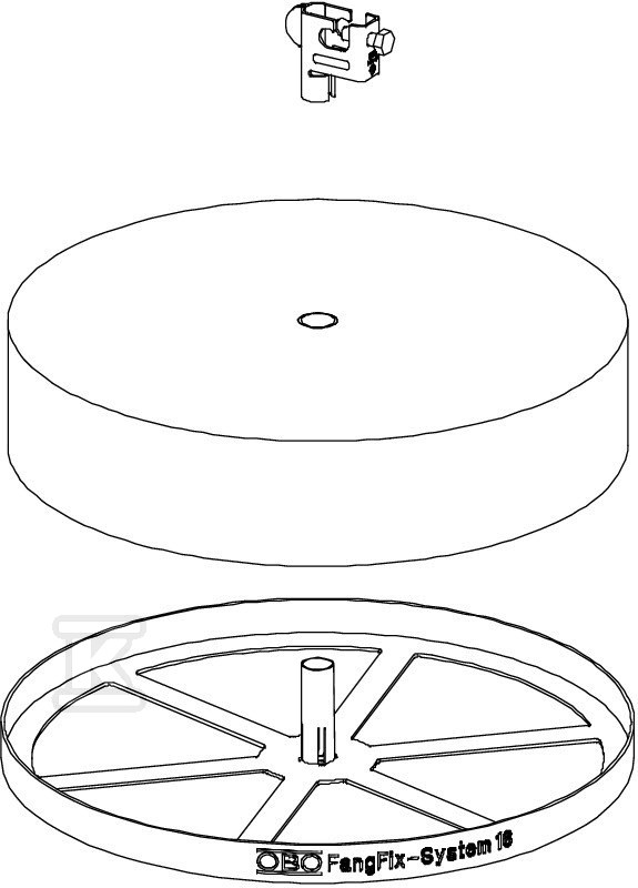 Baza din beton tip F-FIX-16 - 5403200