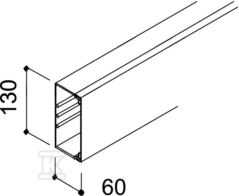 Tip instalacionog kanala VDK60130RV - 6191223