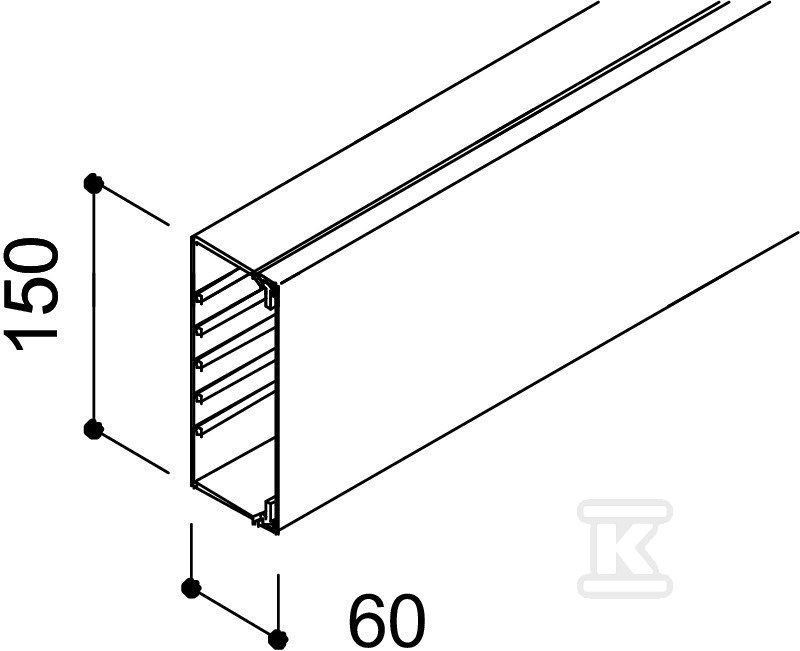 Tip instalacionog kanala VDK60150RV - 6191231