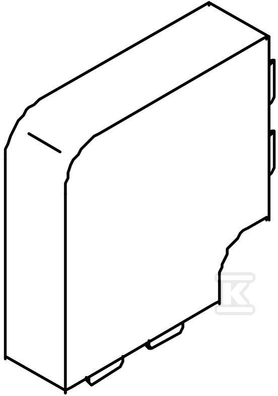 Flacher Eckbeschlag Typ WDK HF60130RW - 6192947