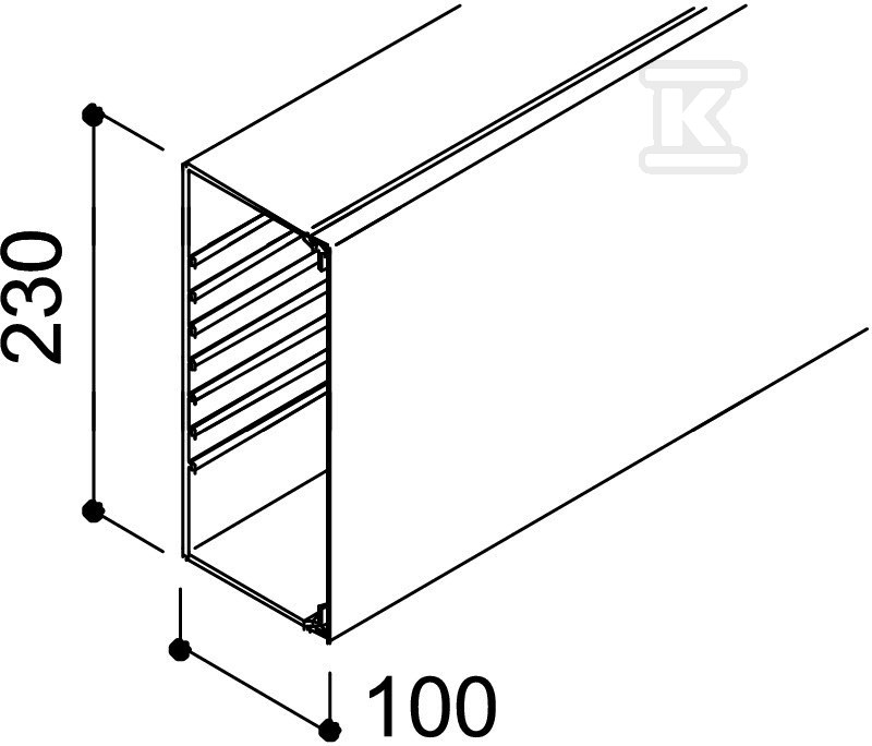 Tip instalacionog kanala VDK100230RV - 6191355