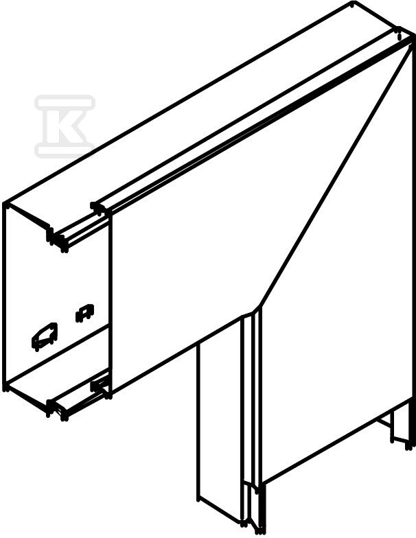 Плоский куточок з кришкою, тип LKM - 6248993