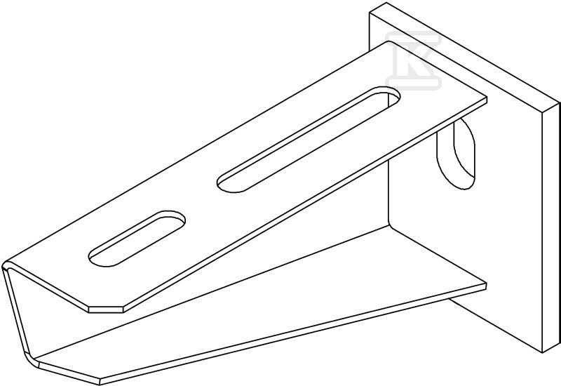 Wall bracket, hot-dip galvanized type - 6419704