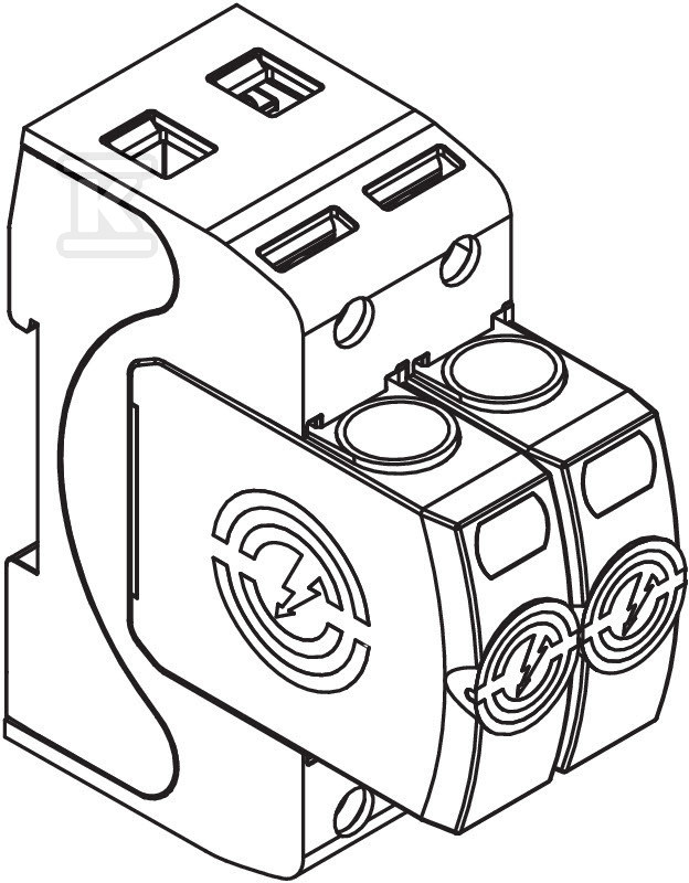 Ogranicznik przepięć, 2p Typ 2 (kl. C) - 5095231