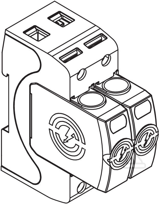 Surge arrester, 2-pole Type 2 (class C) - 5095251